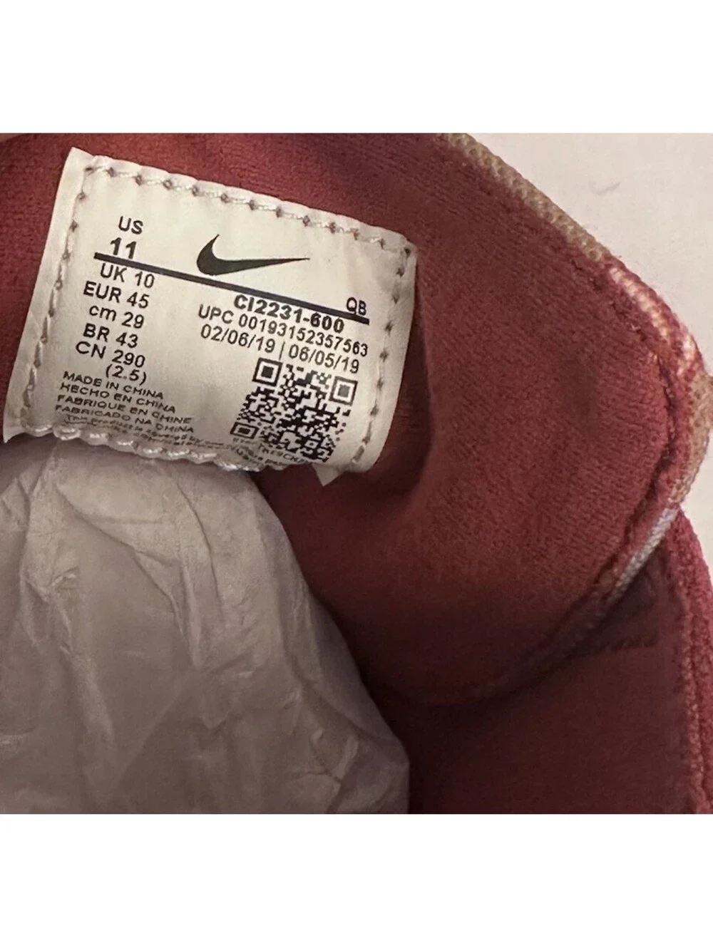 Nike SB Zoom Stefan Janoski Mens Size 11 Red Skateboarding Sneaker CI2231-600